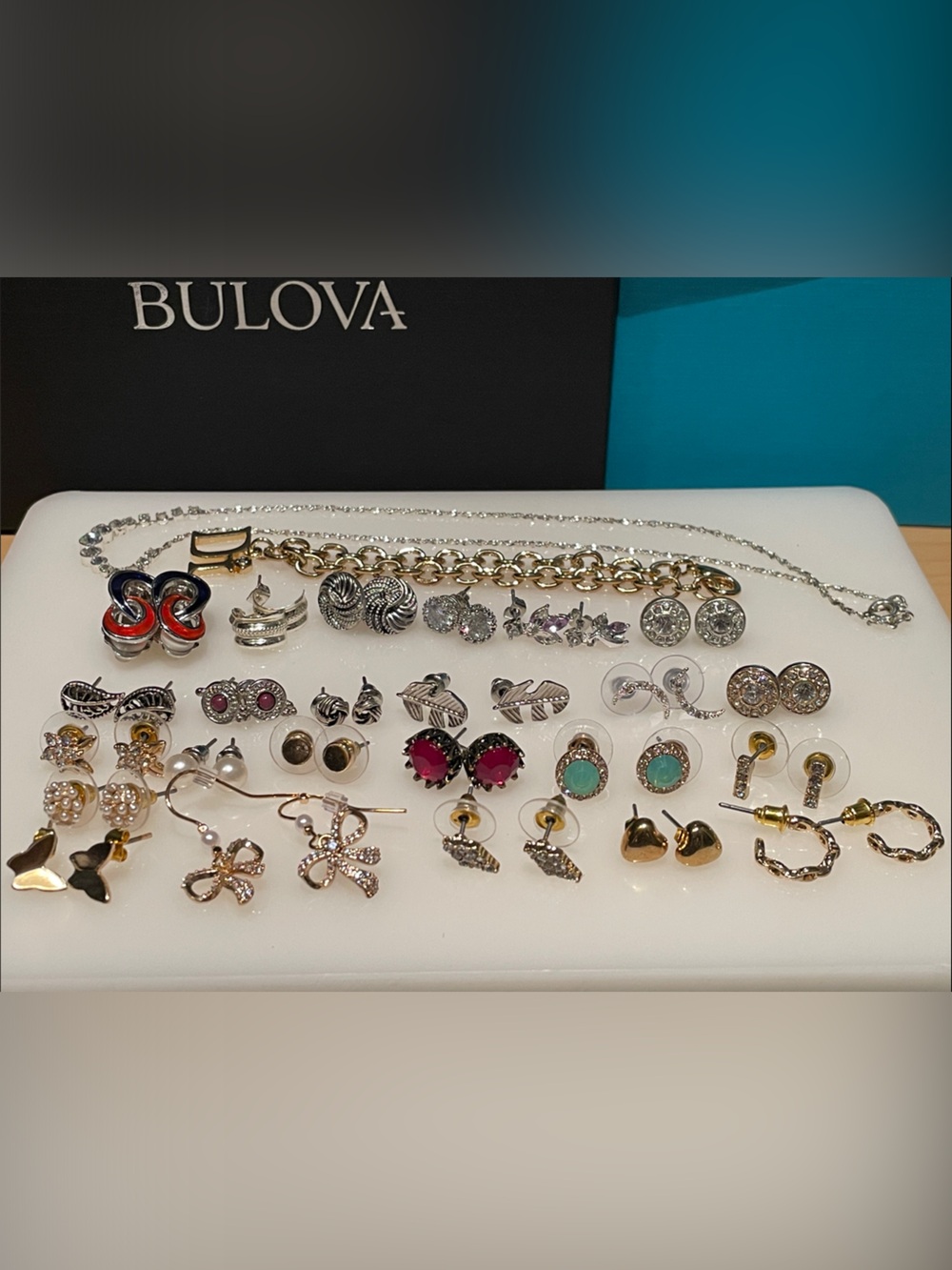 Assorted Multi-Color Earring and Necklace Lot Untested